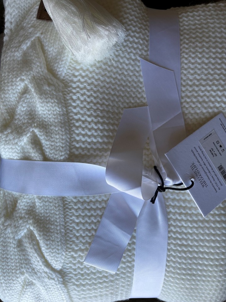 Ugg Home Collection Dakota Knit Acrylic Throw Blanket 50x70” NWT