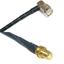 RFC195 TNC Male Angle to SMA FEMALE Coax RF Cable USA-Ship Lot