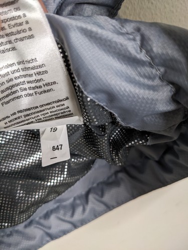 Columbia Full Zip Puffer Jacket Mens 2XL XXL Grey Hiking Omni-Heat Gorpcore - 第 10/15 張圖片