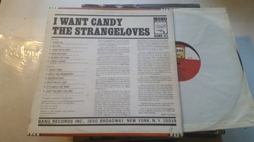 The Strangeloves I Want Candy 1965 Bang 211 Mono w/Hype Sticker orig psych lp !! - Picture 4 of 4