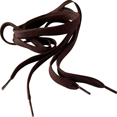 Pair of Plain Brown Shoe Laces for Mens Womens Childrens Kids