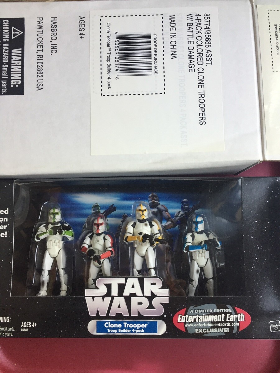 Star Wars Clone Trooper Builder 4 pack Colored Limited