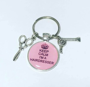 Hairdresser Keyring Hair Stylist Gift Barber Gift Hairdressing