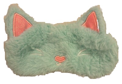 Justice Girl s Kitty Cat Sleep Mask in Pink & Blue New In Package