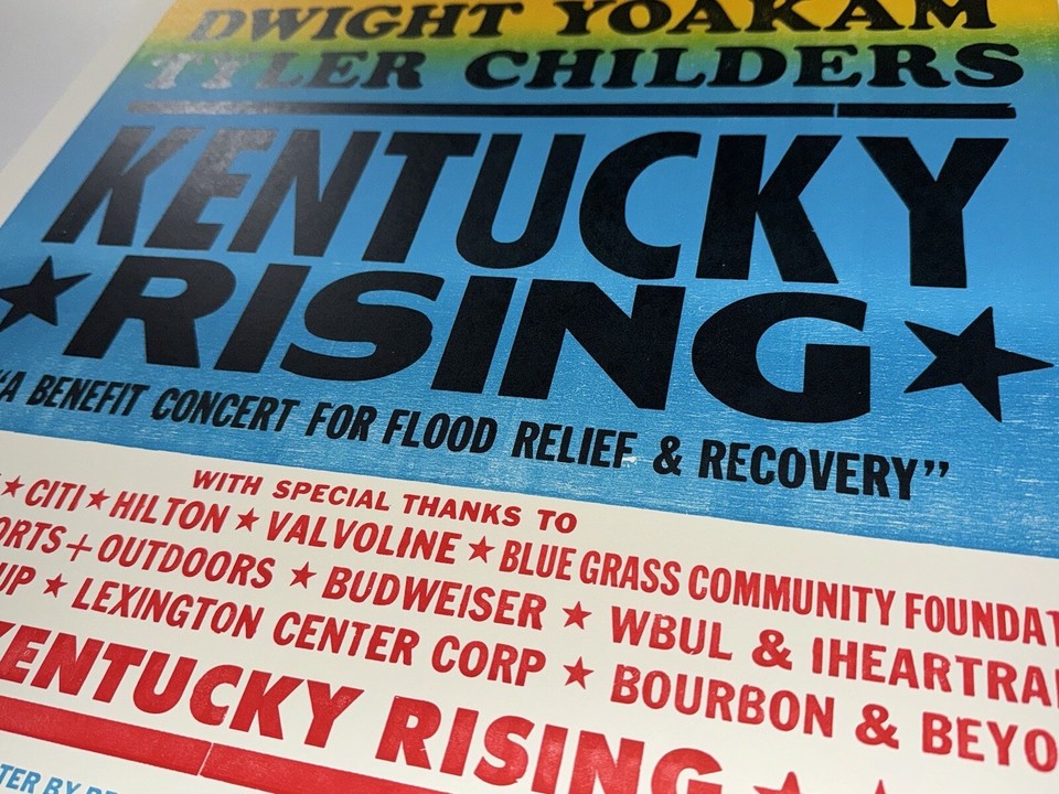 Tyler Childers Chris Stapleton Kentucky Rising Concert Poster 2023 Rupp
