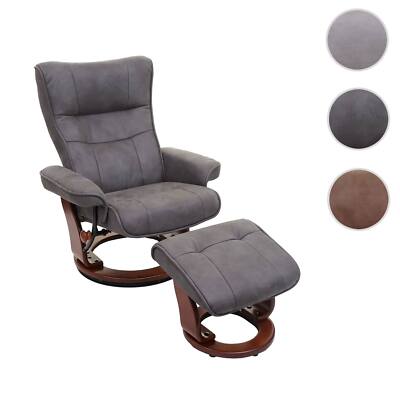MCA Relaxsessel Montreal, Fernsehsessel Hocker, Textil 130kg belastbar