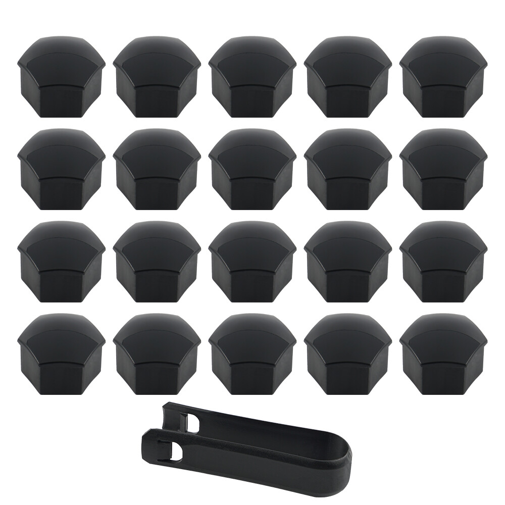 20pcs/set For Tesla Model 3 Wheel Lug Nut Caps Covers Kit + Removal Tool Black