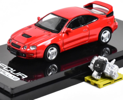 GB HobbyJapan 1:64 Red Celica GT Rallye Engine Sports Model
