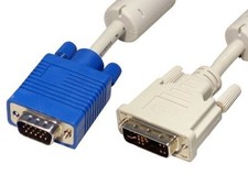 HOCHWERTIGES MAX VALUE DVI-A HD15 STECKER AUF DVI-I STECKER 2 METER MONITORKABEL UKST