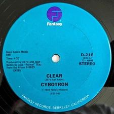ELECTRO-FUNK - CYBOTRON - CLEAR / INDUSTRIAL LIES - FANTASY RECORDS OG PRESSING