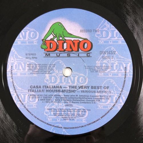 Casa Italiana - Very Best Of Italian House Music DIN143 12" Vinyl Record VG+/VG - Picture 22 of 22