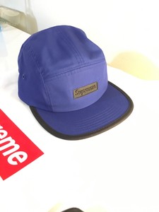 supreme rubber logo camp cap