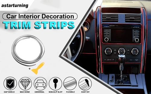 Car Trim Moulding Strip Silver Interior Decorative Line DIY 5M(16.4ft) Universal - Picture 3 of 11