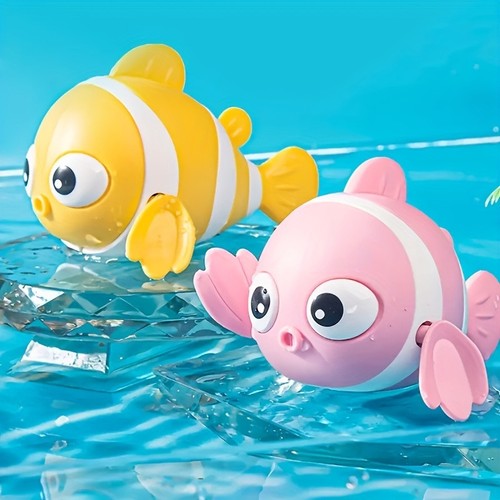 Cute Swimming Clownfish Bath Toys For Kids, Baby Bath Toy, New Baby Bathtub - Picture 7 of 9