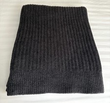 Barefoot Dreams Cozychic Lite Ribbed Throw Blanket Carbon Dark Gray 54" x 72"