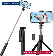 Selfie Stick Tripod, Retractable Selfie Stick Tripod with Wireless Remote Contro