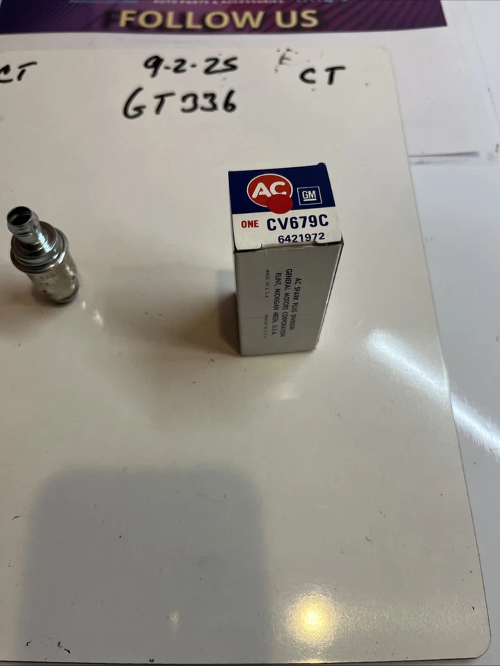 (1) Válvula PCV Acdelco Ac CV679C nueva genuina, GM # 6421992, NOS Foto 3 de 4