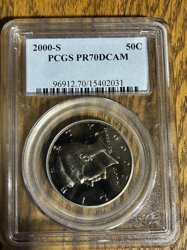 2000 S 50C Kennedy Half Dollar PCGS PR70DCAM