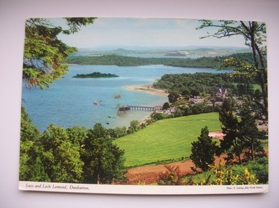 Loch Lomond Postkarte - Luss, Dumbarton. John Hinde.
