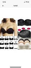 36B !!!  2 Sizes Bigger Boost Multiway Bra Super Maximise Push Up THICK Padded 