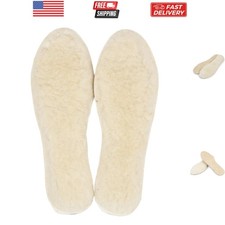 Unisex Sheepskin Insoles Warm Soft Cozy