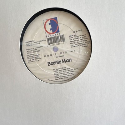 Beenie Man Don't Dis Me Vinyl Record Single Reggae Dancehall C Records