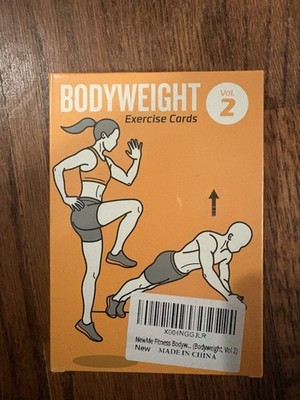 New Me - Body Weight Exercise Cards Vol 2 Men & Women Fitness Exercise Workout