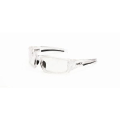 Uvex Hypershock Safety Glasses, Clear Frame With Clear Lens & Hydroshield