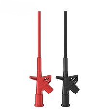2pcs Quick Test Hook Clip 1000V High Voltage Insulated Probes 4mm Socket
