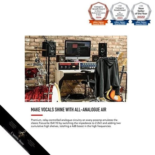 Focusrite CLARETT 8PRE 18-in 20-out Audio-Interface Audio InterfaceJapan Brand - Image 3 of 4