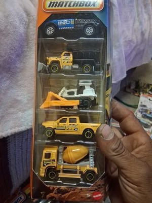 2025 Matchbox MBX CONSTRUCTION CREW 5 PACK RAM 1500 CEMENT KING DOZER DUMP TRUCK