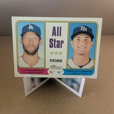 Topps 2023 Heritage All Stars Clayton Kershaw Shane McClanahan #339 Baseball Ca…
