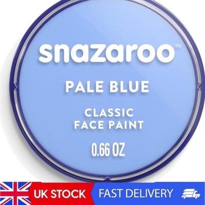 Ungiftige, parfümfreie hellblaue Körperfarbe - perfekt für Partys