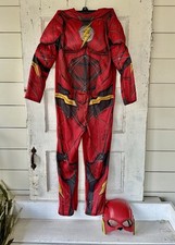 JUSTICE LEAGUE, BOYS  THE FLASH   COSTUME, SIZE S 4-6 