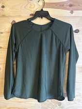 All in Motion Women’s Army Green Long Sleeve Rash Guard Shirt Size XL UPF 50+ 