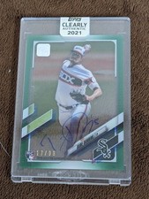 2021 CLEARLY AUTHENTIC GREEN ROOKIE /99 AUTO DANE DUNNING WHITE SOX