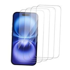  4 Pack Glass Screen Protector Compatible for 9H iPhone 16 / iPhone 15