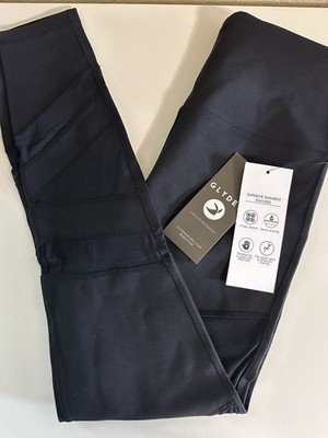 GLYDER High Waist Limitless Leggings Black Women s Medium Mesh Panel Forma 101