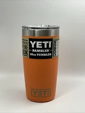 YETI Rambler 10 oz Tumbler King Crab Orange Magslider Lid Limited Edition New