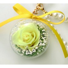 Real Dried Flower In Keychain New