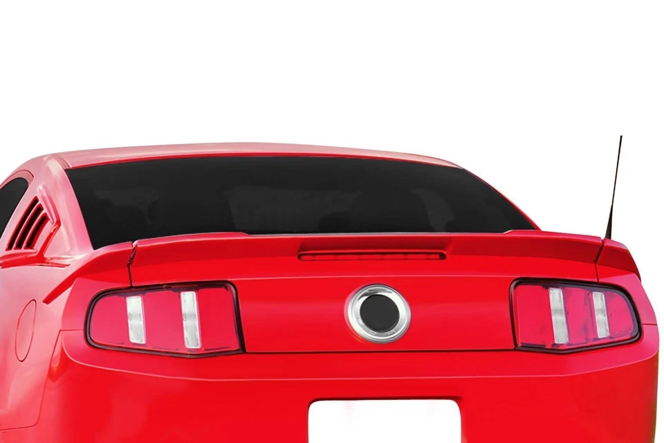For Ford Mustang 10-14 R-Spec Style Fiberglass Rear Lip Spoiler Unpainted - Imagem 3 de 4