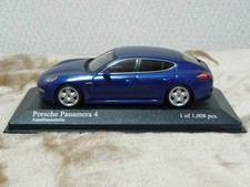 Minichamps 1/43 Porsche Panamera 4 2011 Blue Metallic Diecast Model Car