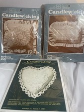 Candlewicking Pillow Kits Double Feather 2250, Welcome 2200, Tulip Heart 310