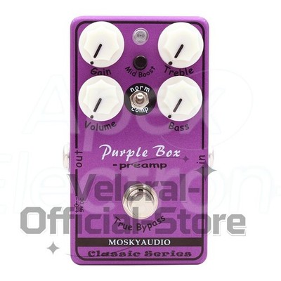 MOSKY Purple Box Guitar Effect Pedal Overdrive/Preamp/Comp