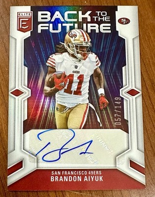 2023 Panini Elite Brandon Aiyuk Back to the Future Auto BFS-BA  /149 49ers