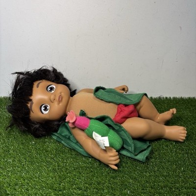 Disney Store Animators Origins Mogli Puppe mit Decke und Rassel 12 Zoll