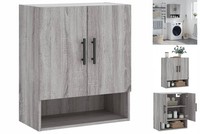 Wandschrank HäNgeschrank Aufbewahrung Grau Sonoma 60X31X70 Cm Spanplatte