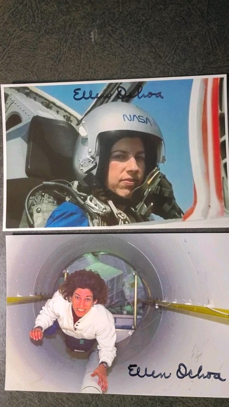 ELLEN OCHOA 2 Authentic Hand Signed Autograph 4X6 PHOTO S- FEMALE NASA ASTRONAUT