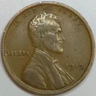 1919-P Lincoln Wheat Cent - XF (Lot#1)