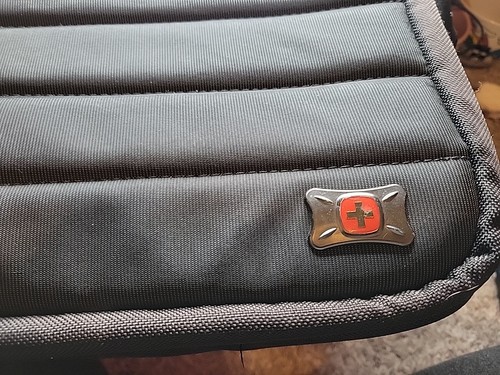 Swiss Gear By Wenger Laptop Shoulder Strap Messenger Bag Black - 第 6/7 張圖片